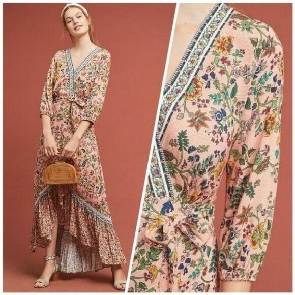 Farm Rio Dresses & Skirts - Farm Rio Women's Size Small Maxi Long Wrap Dress